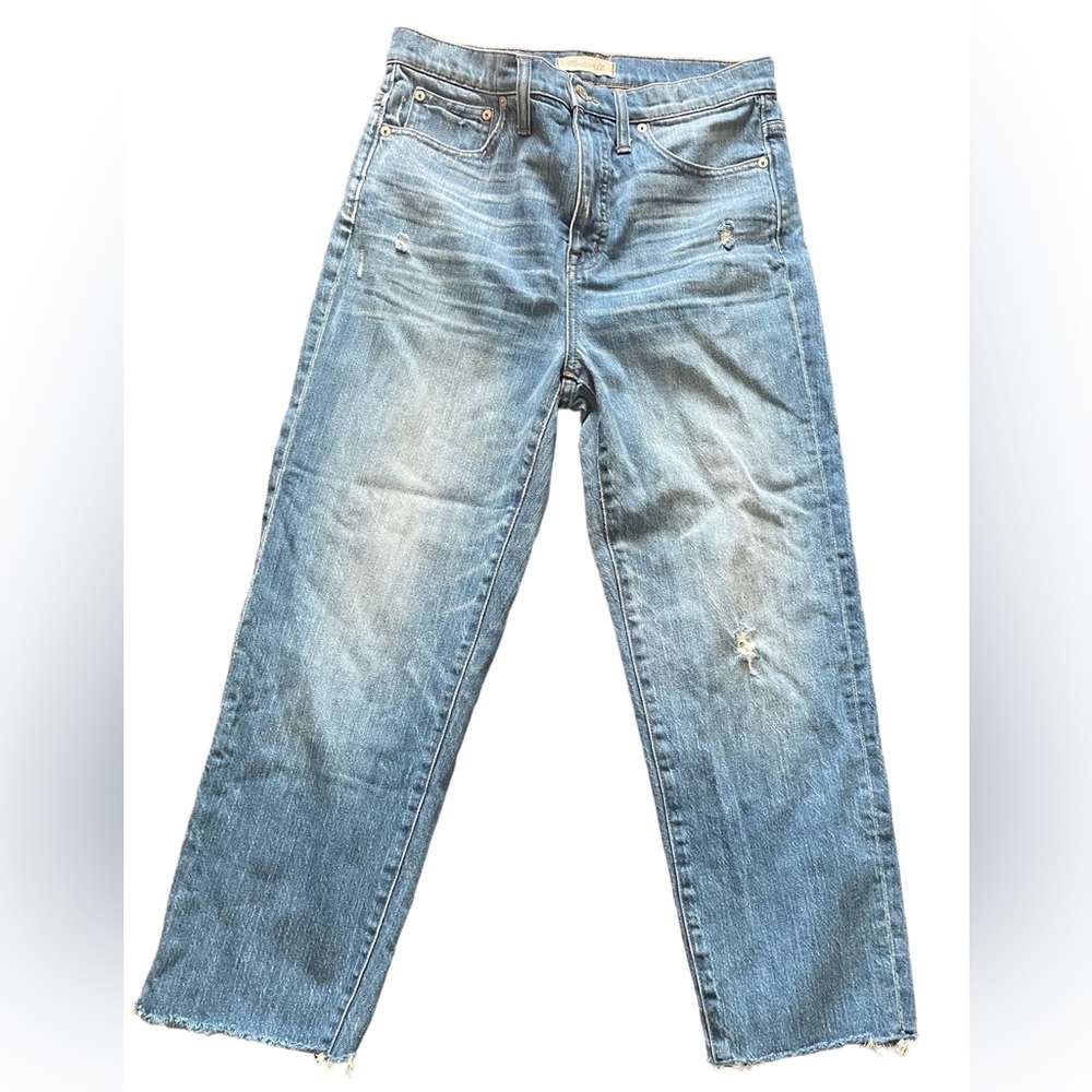 Madewell Classic Straight Raw Hem Jeans sz 29
